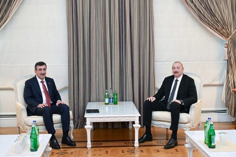 Azərbaycan Prezidenti Cevdet Yılmazı qəbul edib