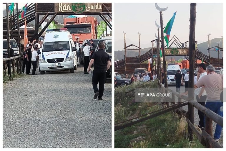 Göygöldə Milli Yaylaq Festivalında səhnə uçub, xəsarət alanlar var – FOTO