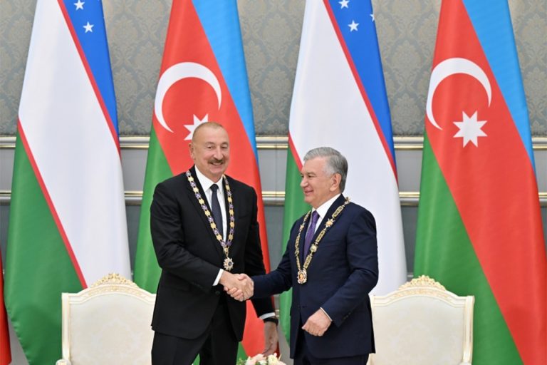 Daşkənddə Azərbaycan və Özbəkistan prezidentlərinin təltifolunma mərasimi keçirilib – YENİLƏNİB