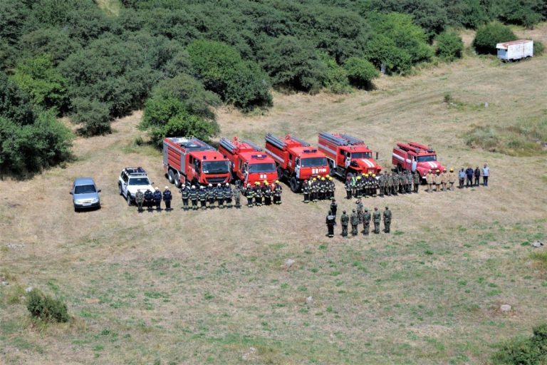 Şahbuz rayonunda meşəlik ərazidə yanğın-taktiki təlim keçirilib – FOTO